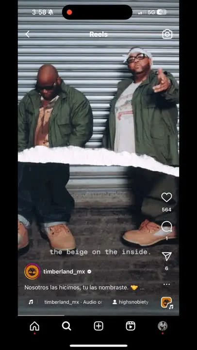 Timberland MX e-commerce campaign